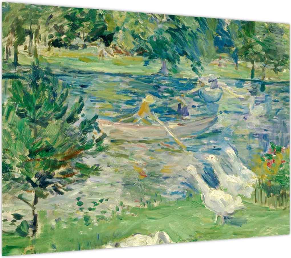 Obraz - Berthe Morisot, Girl in a Boat with Geese, reprodukcje (70x50 cm)