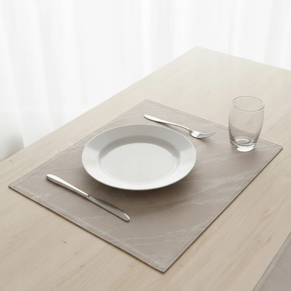 Podkładka pod Talerz Szara z Wzorem Mata na Stół 33x45 Dekoracyjna Stylowa