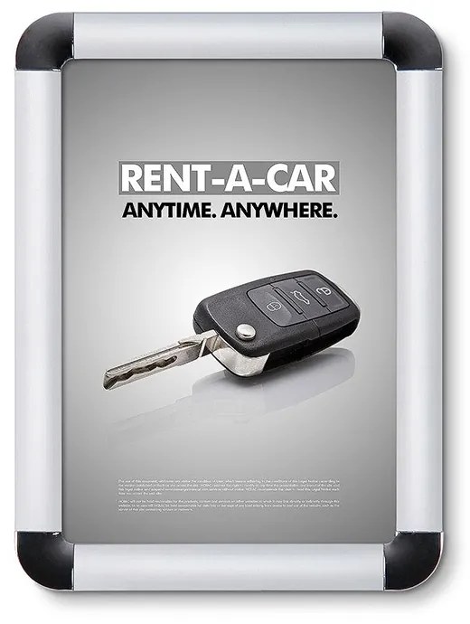 Ramy plakatowe A5, zaokrąglone narożniki