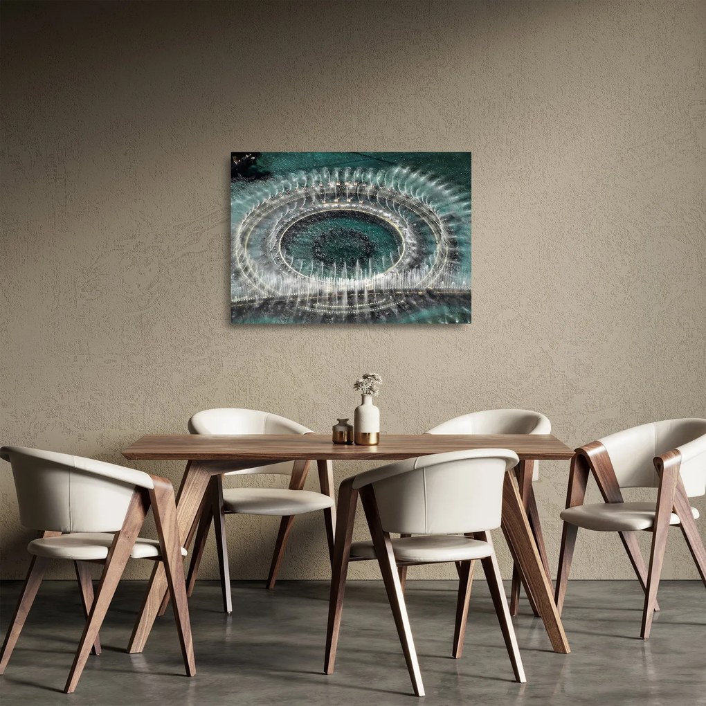 Obraz na szkle fontanny (70x50 cm)