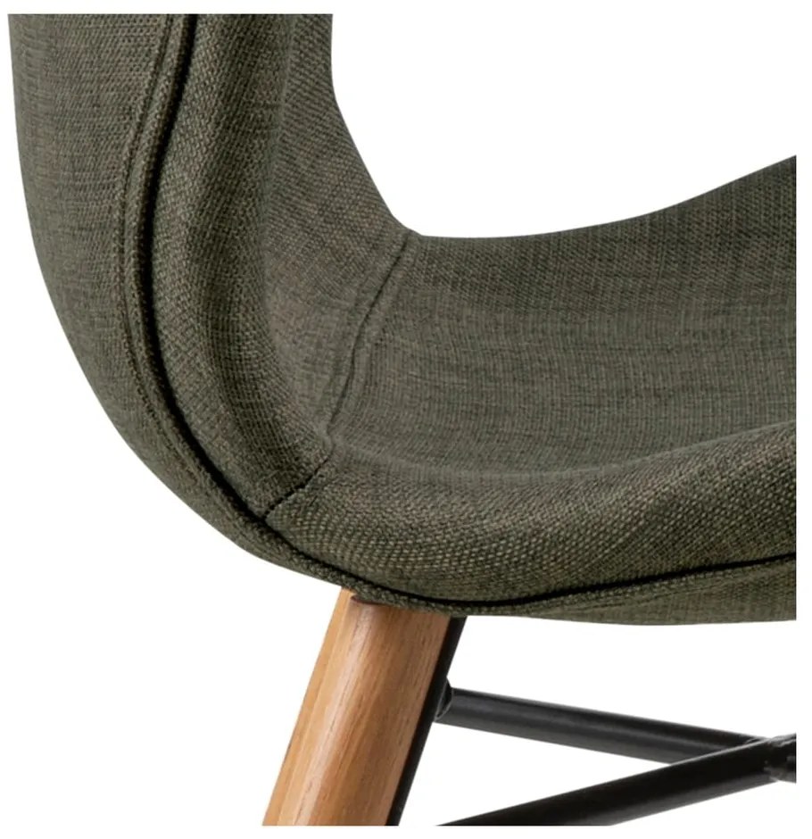 Zielone tapicerowane krzesła zestaw 2 szt. Batilda – Actona