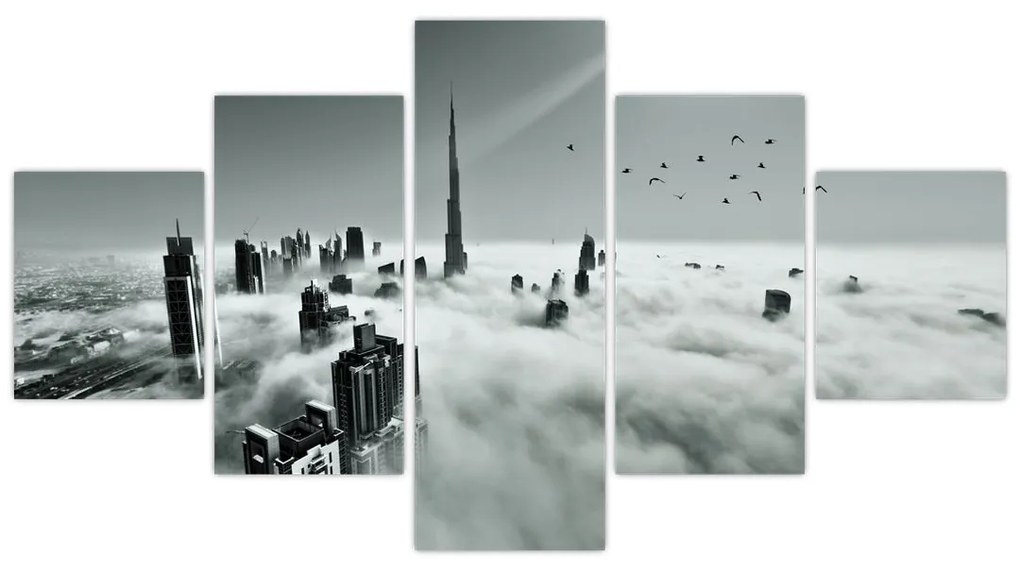Obraz - Wieżowce w Dubaju (125x70 cm)
