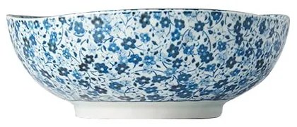 Niebiesko-biała miska ceramiczna MIJ Daisy, ø 17 cm