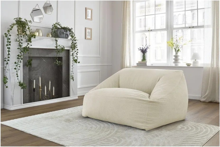 Beżowy sztruksowy worek do siedzenia Lilibet – Bobochic Paris