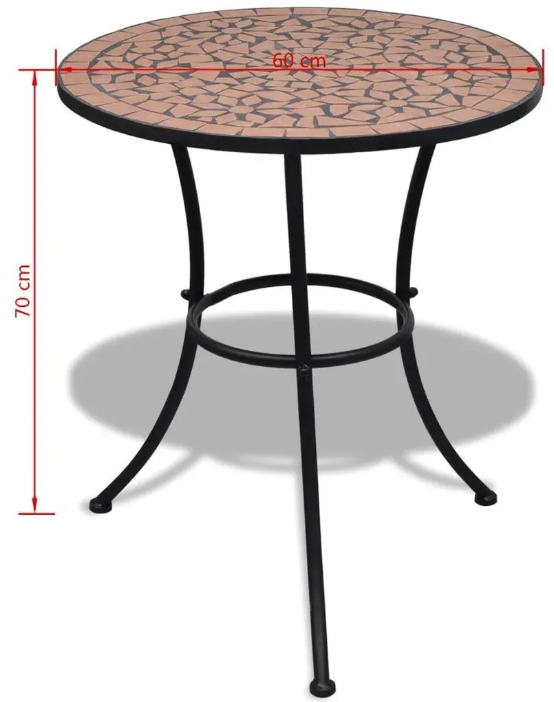 Stolik ogrodowy na taras ceramiczny terakota N2-W53