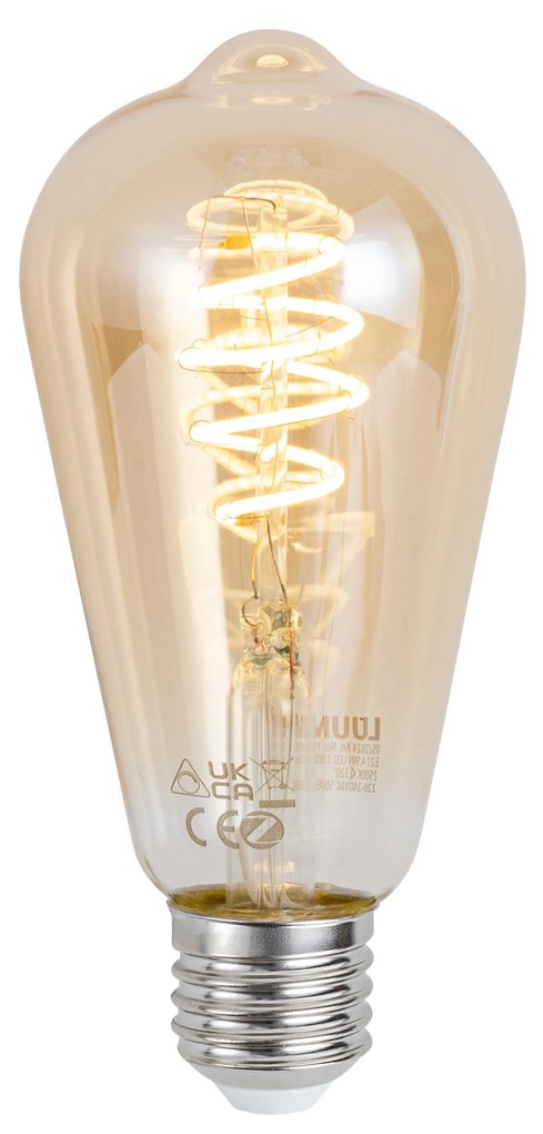 Inteligentna żarówka LED E27 z możliwością ściemniania ST64 Amber 4,9W 320 lm 2500K Zigbee