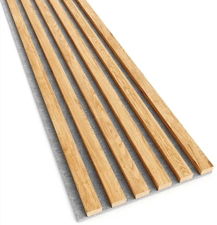 Akustyczne panele lamelowe 2 szt. dąb naturalny H5-H79