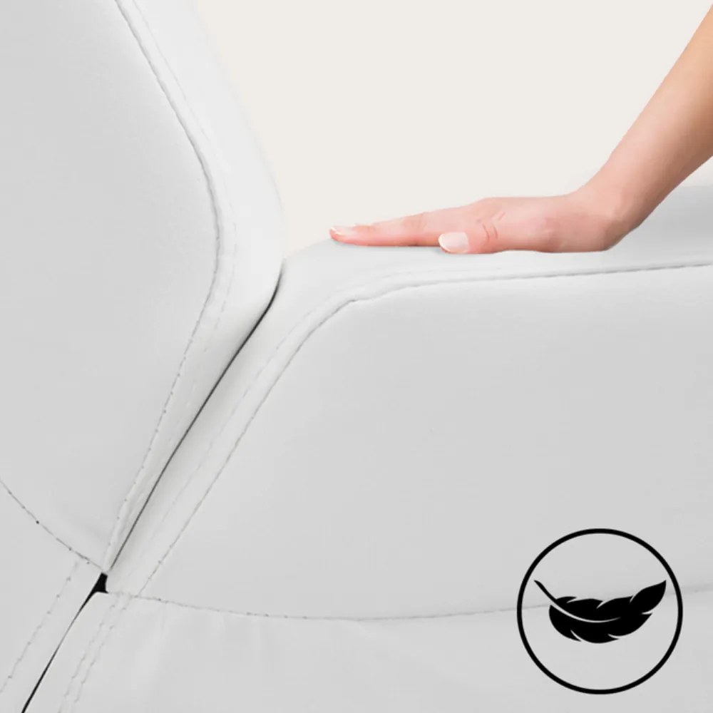 Leżanka LONDON, 186×55×89cm, biała Casaria