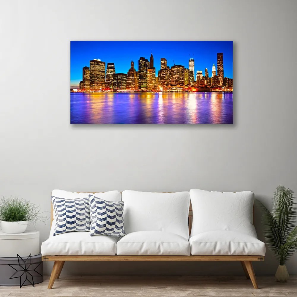 Fotoobraz na płótnie Panorama Miejskiej Metropolii