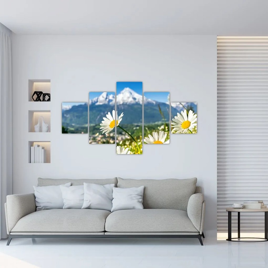 Obraz - Wiosna w Alpach (125x70 cm)