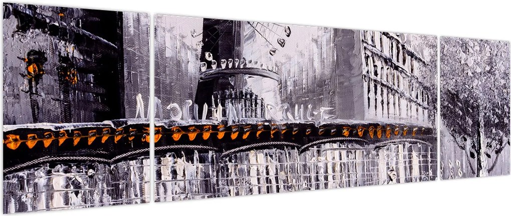 Obraz - Obraz olejny przedstawiający miasto II. (170x50 cm)