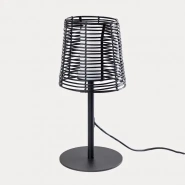 Lampa Stołowa Na Zewnątrz Z Polietylenu Bissel Czarna - Sklum