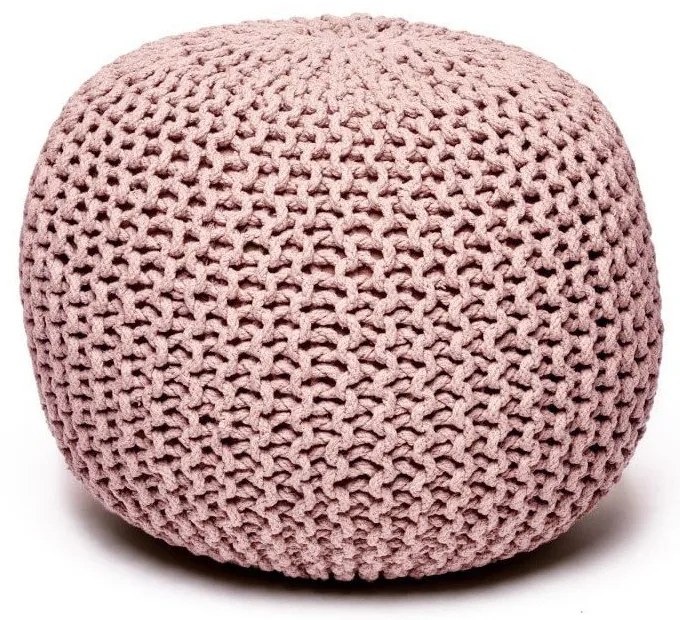 Pudroworóżowy puf Bonami Essentials Jagger