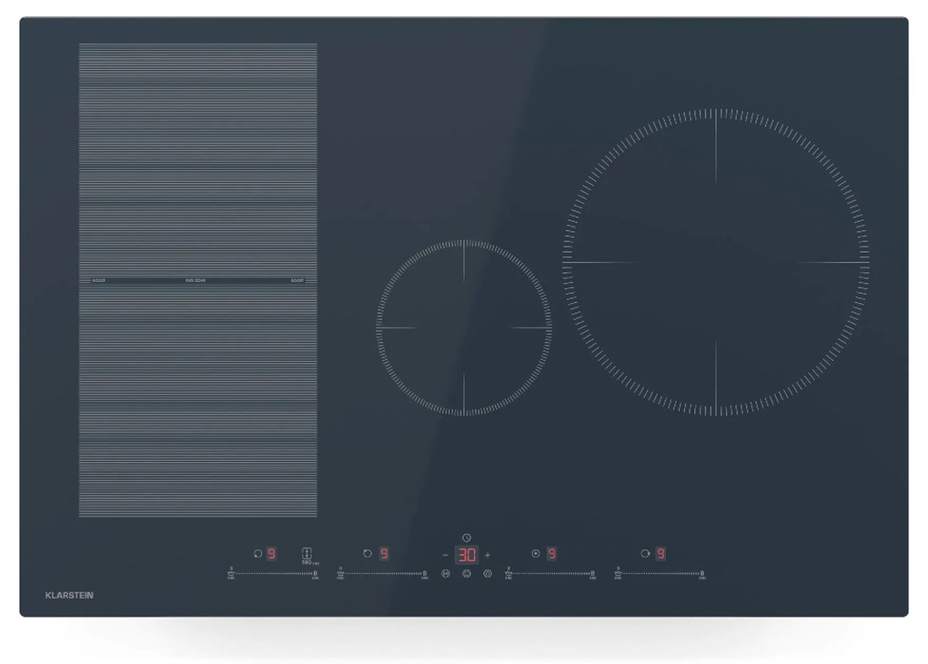 Klarstein Delicatessa 77cm Płyta Indukcyjna 4 Strefy Gotowania Antracyt
