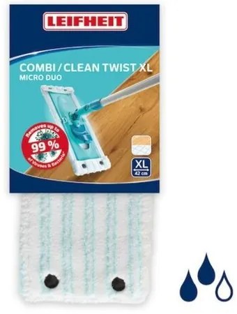 Leifheit Nakładka zapasowa Micro Duo do mopa Twist XL Duo XL 52017, XL