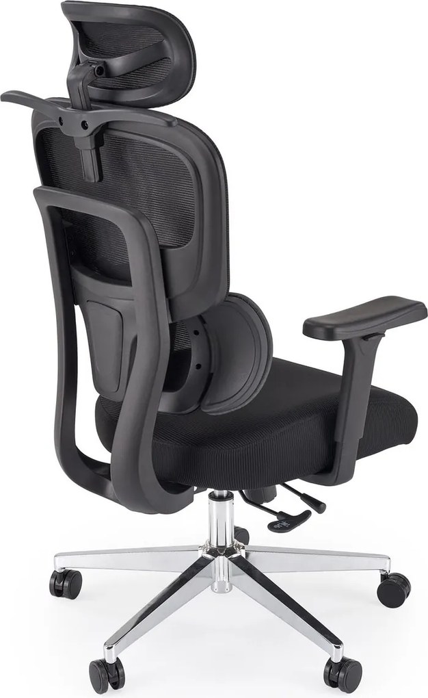 Fotel biurowy ergonomiczny Booster Halmar z regulowanym zagłówkiem