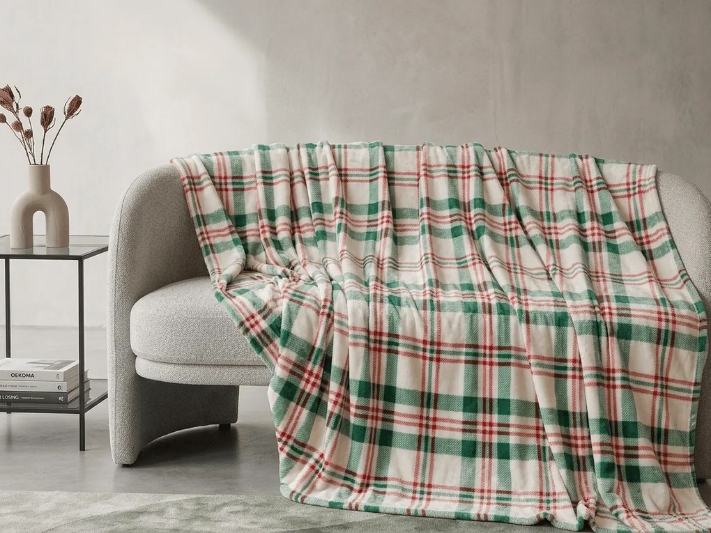 Mikropluszowy koc WINTER PLAID, kolorowy Rozmiar: 150 x 200 cm