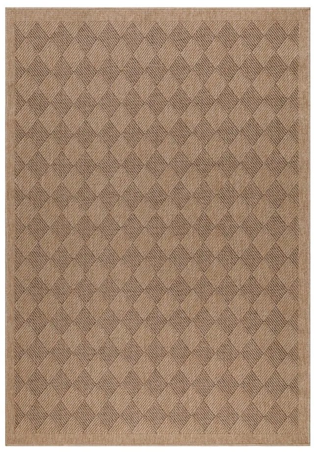 Dywan odpowiedni na zewnątrz w ciemnym naturalnym kolorze 80x150 cm Dhaka – Ayyildiz Carpets