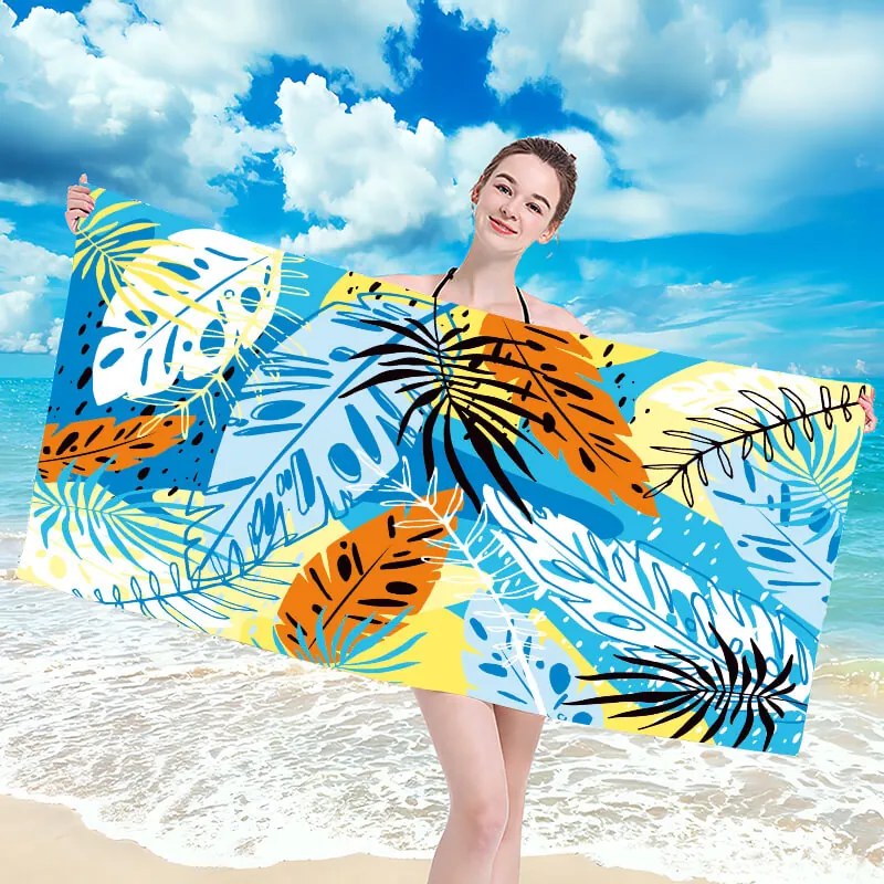 Ręcznik plażowy SUMMER FRESH 100x180 cm kolorowy, 100% mikrofibra