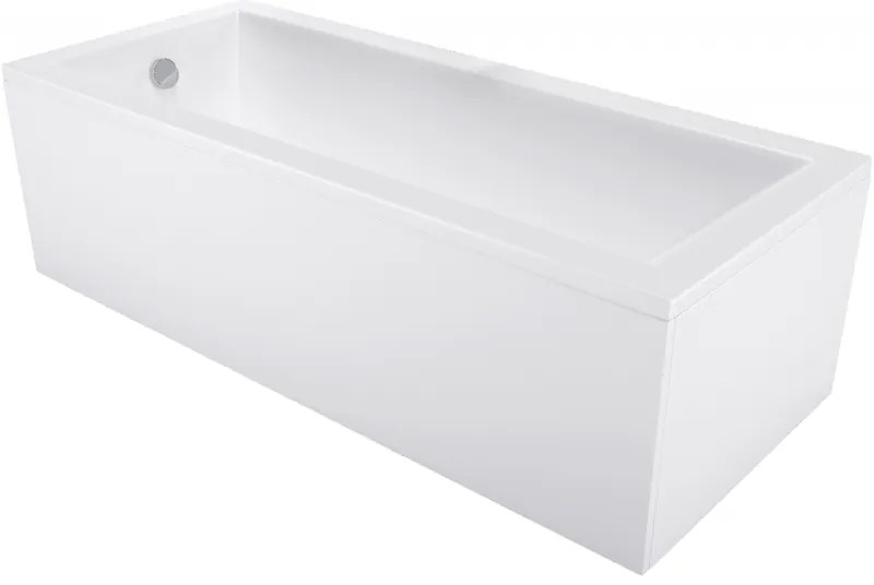 Mexen Cubik wanna prostokątna 120 x 70 cm z obudową, biała - 55031207000X