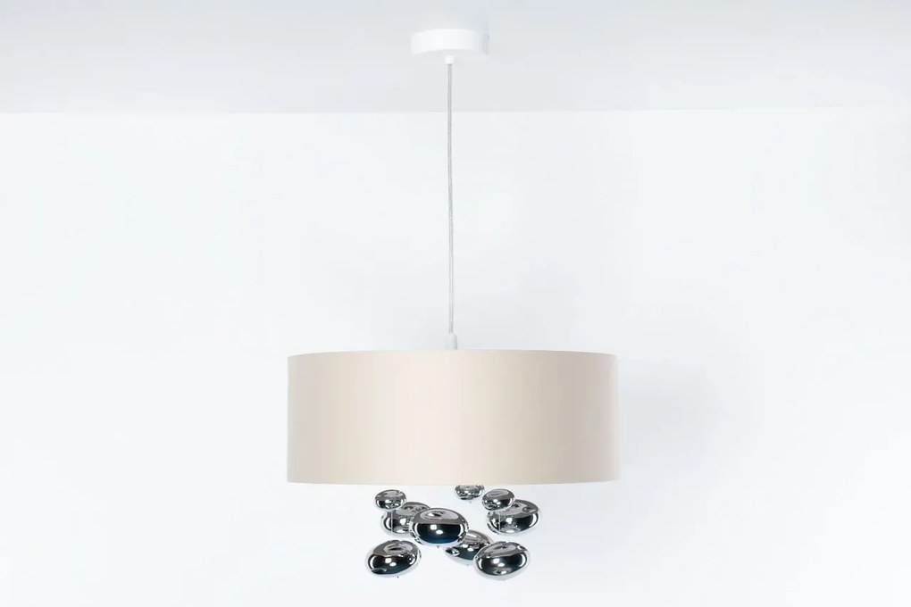 Lampa wisząca BUBBLE LIGHT 50cm kremowa BPS KONCEPT