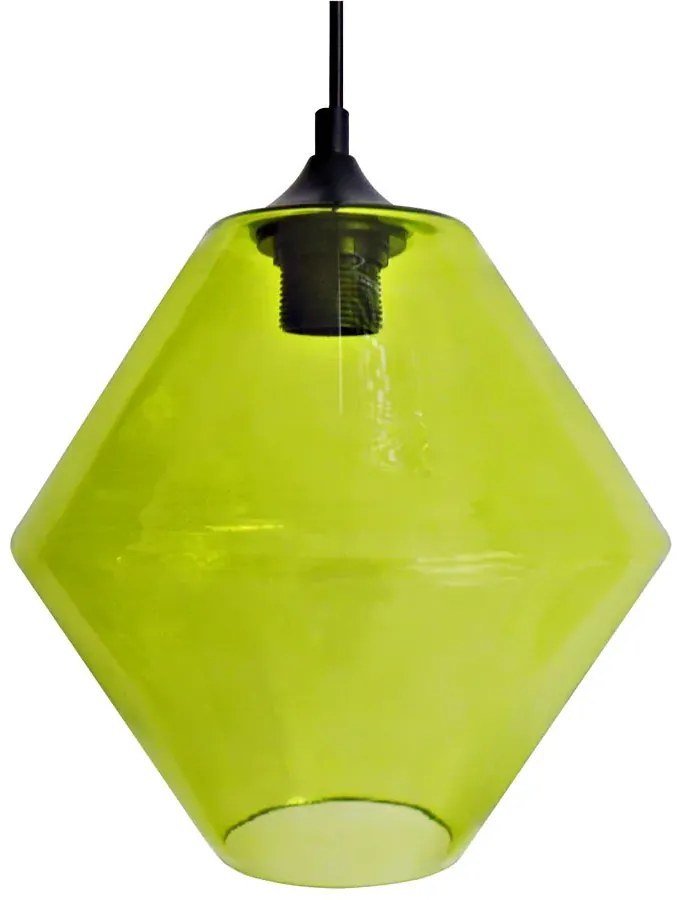 Minimalistyczna lampa wisząca z zielonym kloszem - Z043 K7-C98