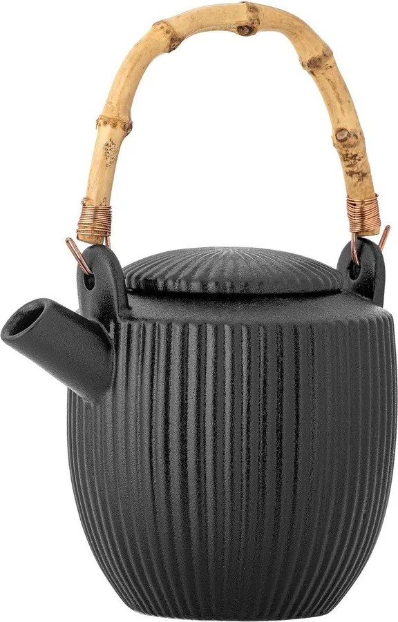 Czarny kamionkowy dzbanek do herbaty 850 ml Neri – Bloomingville