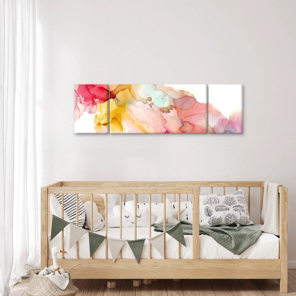 Obraz - Atramentowa abstrakcja (170x50 cm)