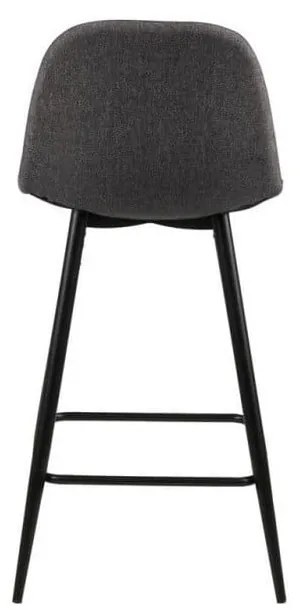 Szare tapicerowane hokery zestaw 2 szt. (wysokość siedziska 65 cm) Wilma – Actona