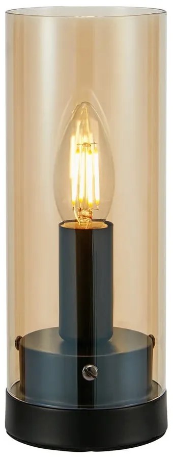 Pomarańczowa lampa stołowa z szklanym kloszem (wys. 23 cm) Post – Markslöjd