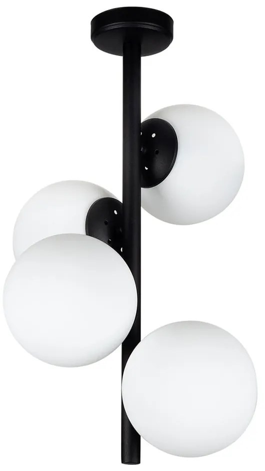 Czarna lampa wisząca Squid Lighting Owl, wys. 53 cm