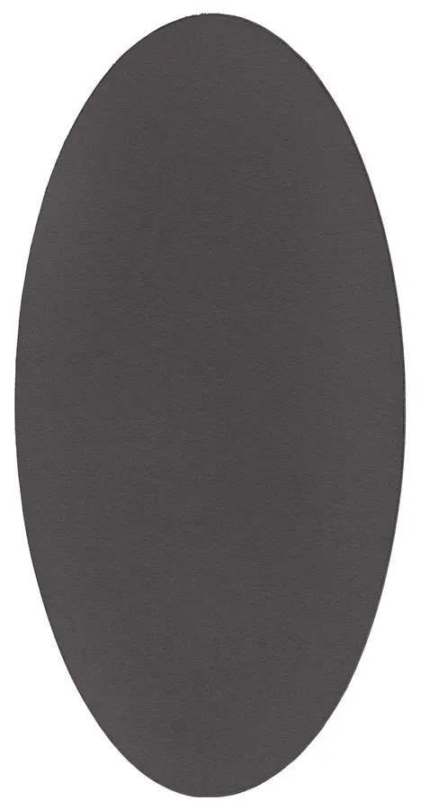 Antracytowy owalny dywan 100x200 R7-W47