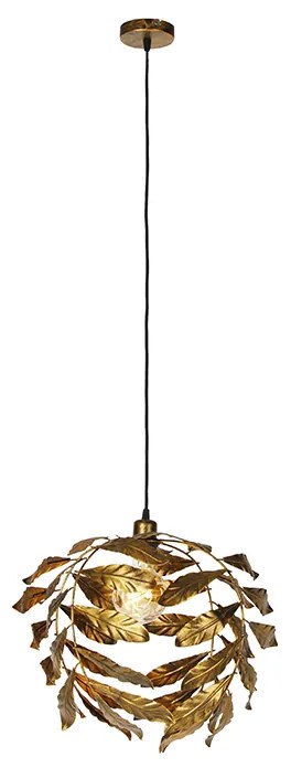 Wisząca lampa vintage antyczne złoto 40 cm - Linden klasyczny/Antyczny Oswietlenie wewnetrzne