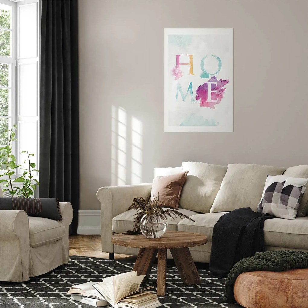 Plakat Tęczowe home 60x90 cm bez ramy z marginesem ARTGEIST B
