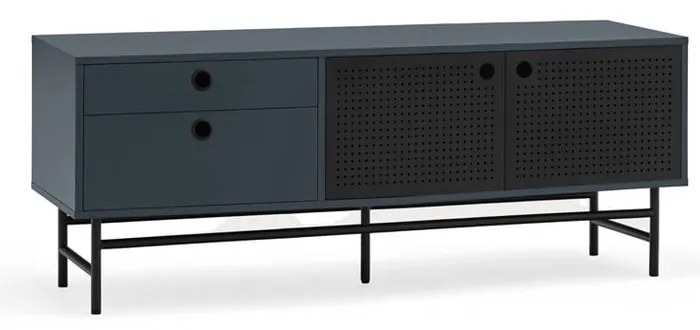 Ciemnoniebieska szafla pod TV 140x52 cm Punto – Teulat