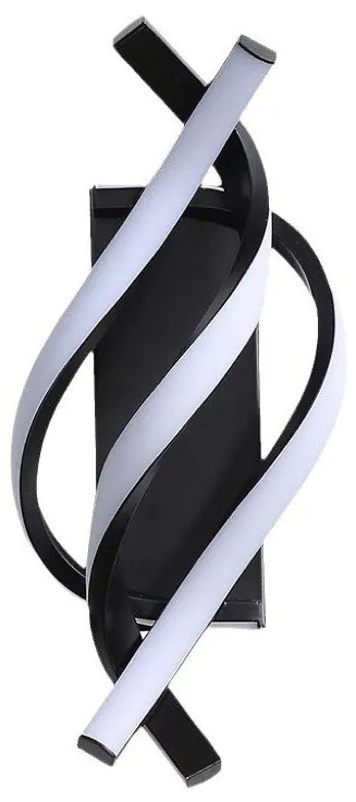 Kinkiet lampa wisząca LED spirala metalowa AT81-3KL-Black