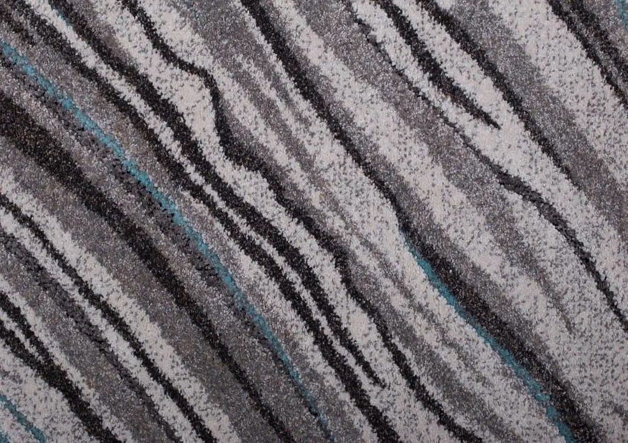 Dywan Mallorca Fala szaro-niebieski 80 cm x 150 cm