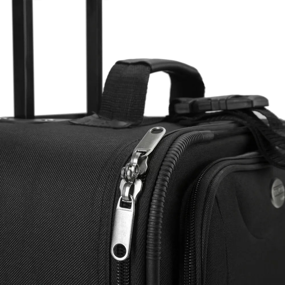 Zestaw walizek TRAVEL, 5-częściowy, czarna Monzana