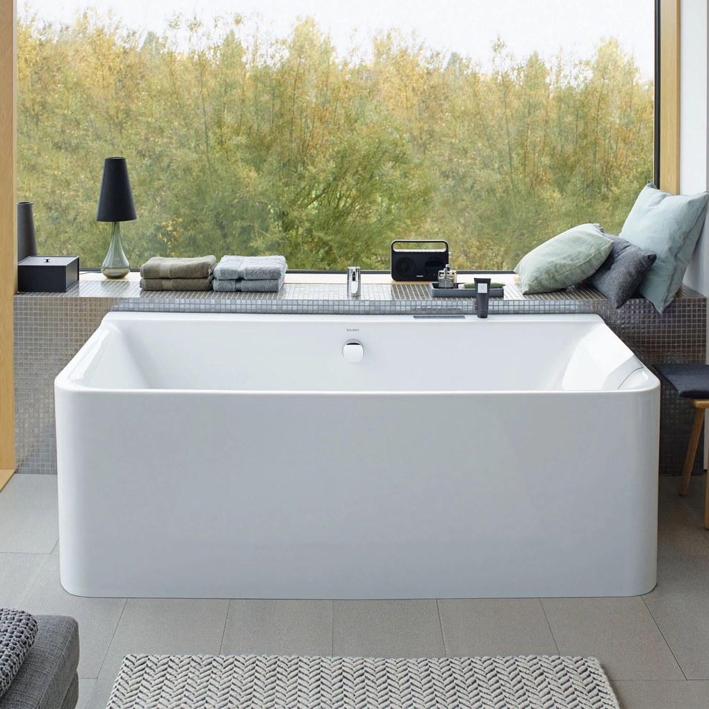 Duravit P3 wanna prostokątna, podtynkowaAkryl - biały błyszczący - 180 x 80 cm