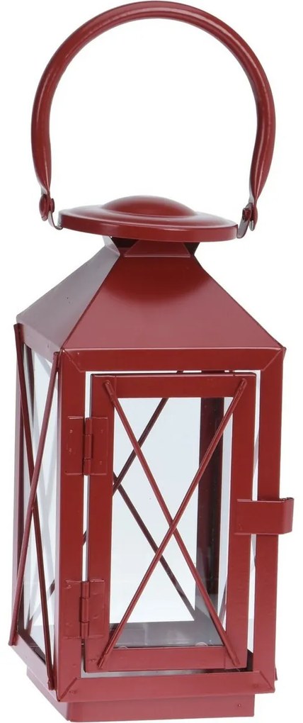 Zestaw metalowych latarenek Reds 3 szt., czerwony