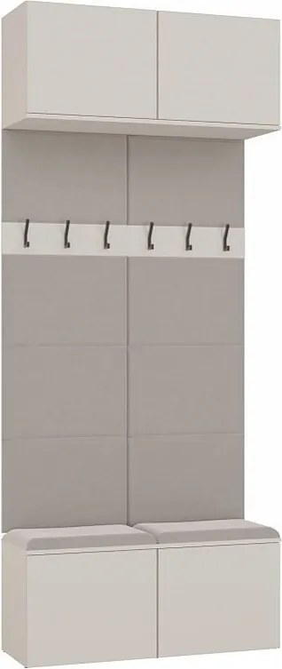 Garderoba HAGA II 2W  | 100x35x238 cm | Kaszmir |  Wieszak Przedpokój
