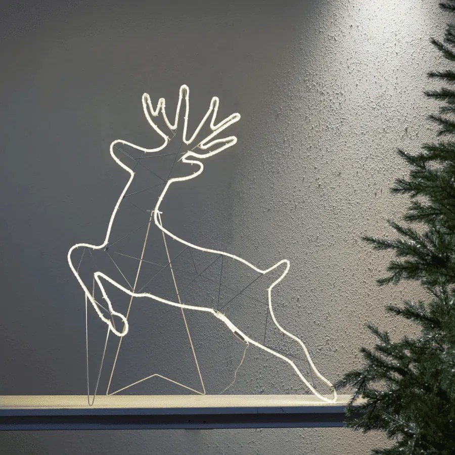 Ogrodowa dekoracja LED Renifer