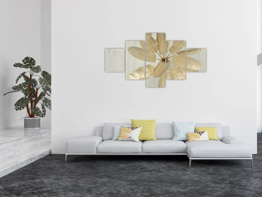 Obraz gęsich piór (125x70 cm)