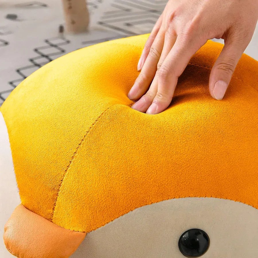 Żółta pufa dziecięca pingwin H1-N08