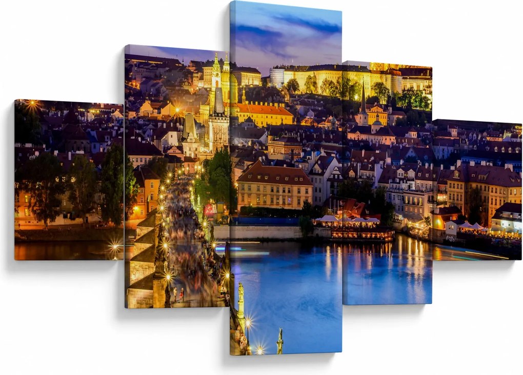 Obraz - Most Karola, Praga, Czechy (125x70 cm)