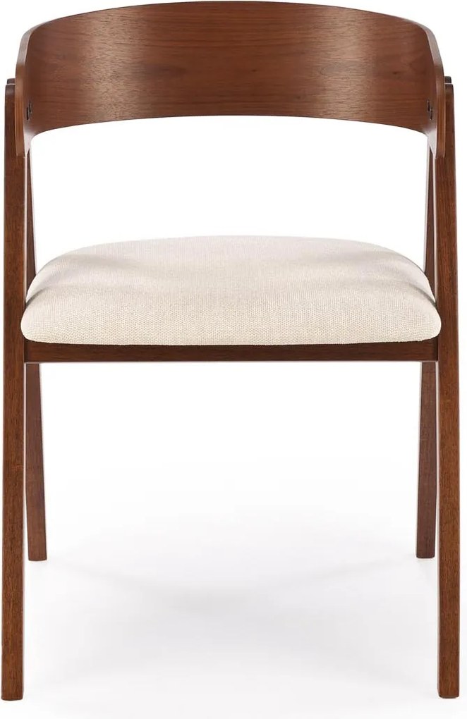 Orzechowe krzesło do jadalni z giętej sklejki K562 Halmar