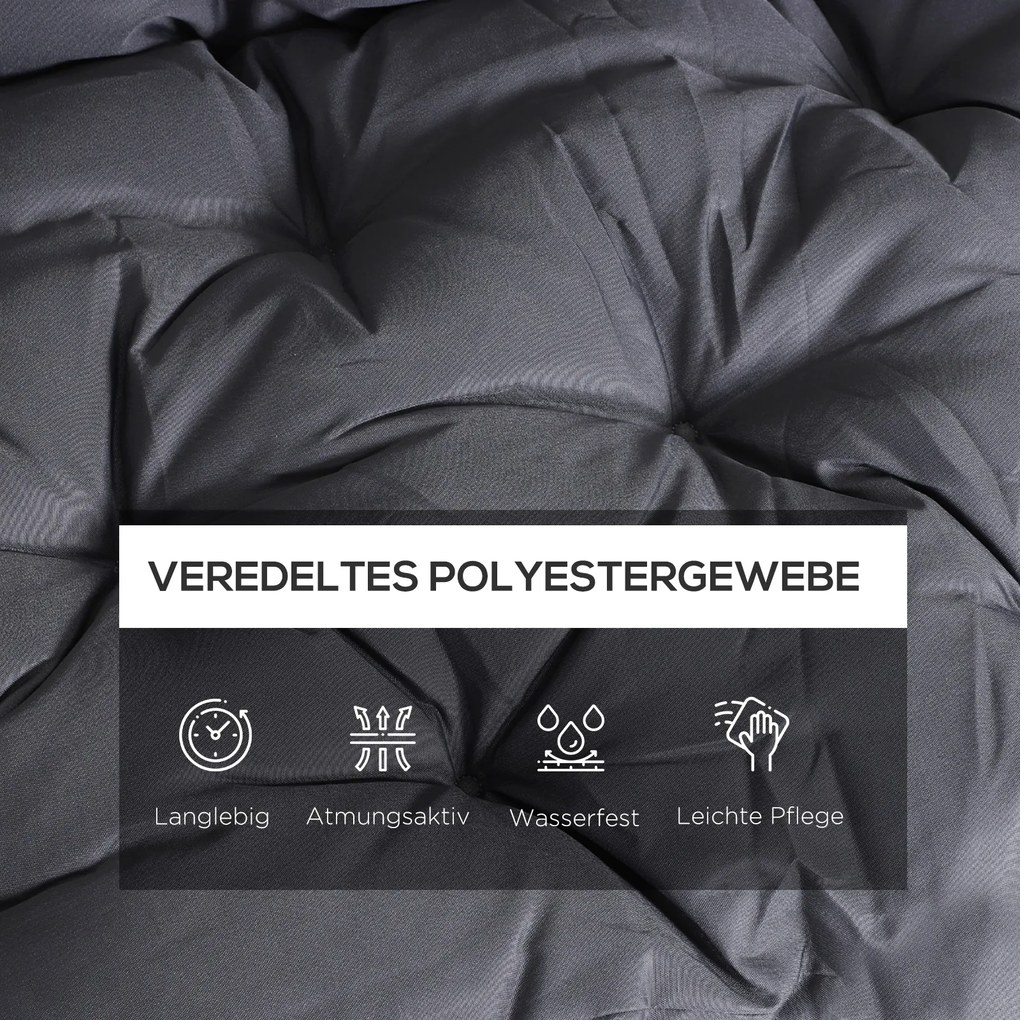 Outsunny poduszka na ławkę poduszka oparcia na ławce 150x98x8 cm