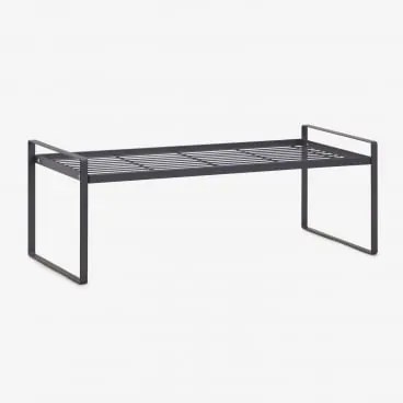 Półka Organizacyjna Z Żelaza Izarne Grafitowa Szarość & 50 Cm - Sklum