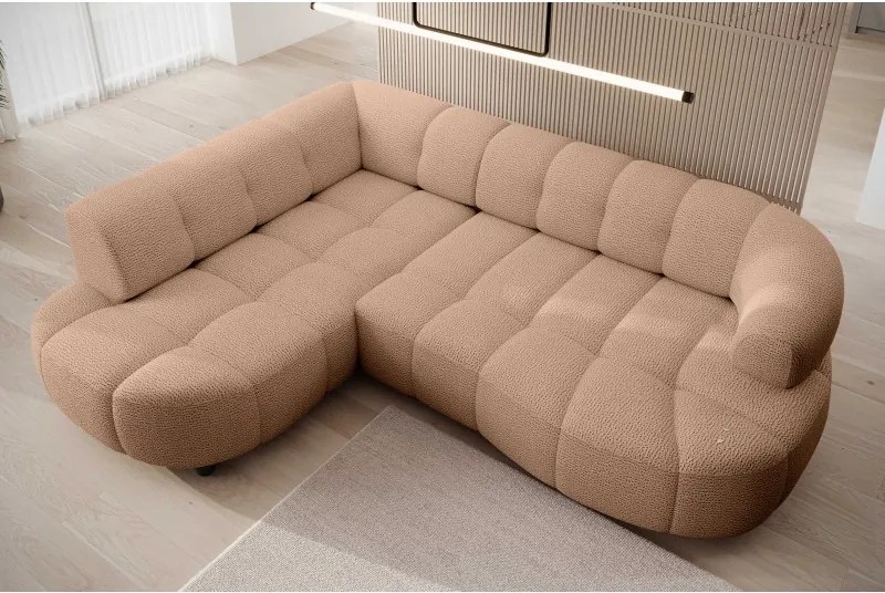 Narożnik VELPA L z elektryczną regulacją siedziska Lewostronny w tkaninie JAGUAR 17 WERSAL