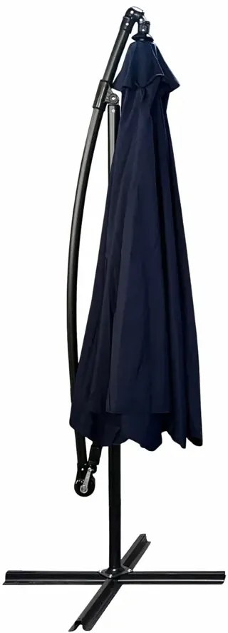 Granatowy parasol ogrodowy z korbką G7-P51